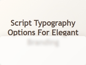 Exploring Elegant Script Typography for Refined Branding